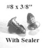 75-4194 - 50pcs. / 8 x 3/8" W/Sealer(OUTofSTOCK)  